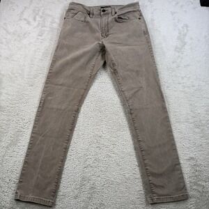 Proof Jeans Mens 30x30 (Fit 30x28) Khaki Tan Slim Denim Stretch Pants Huckberry